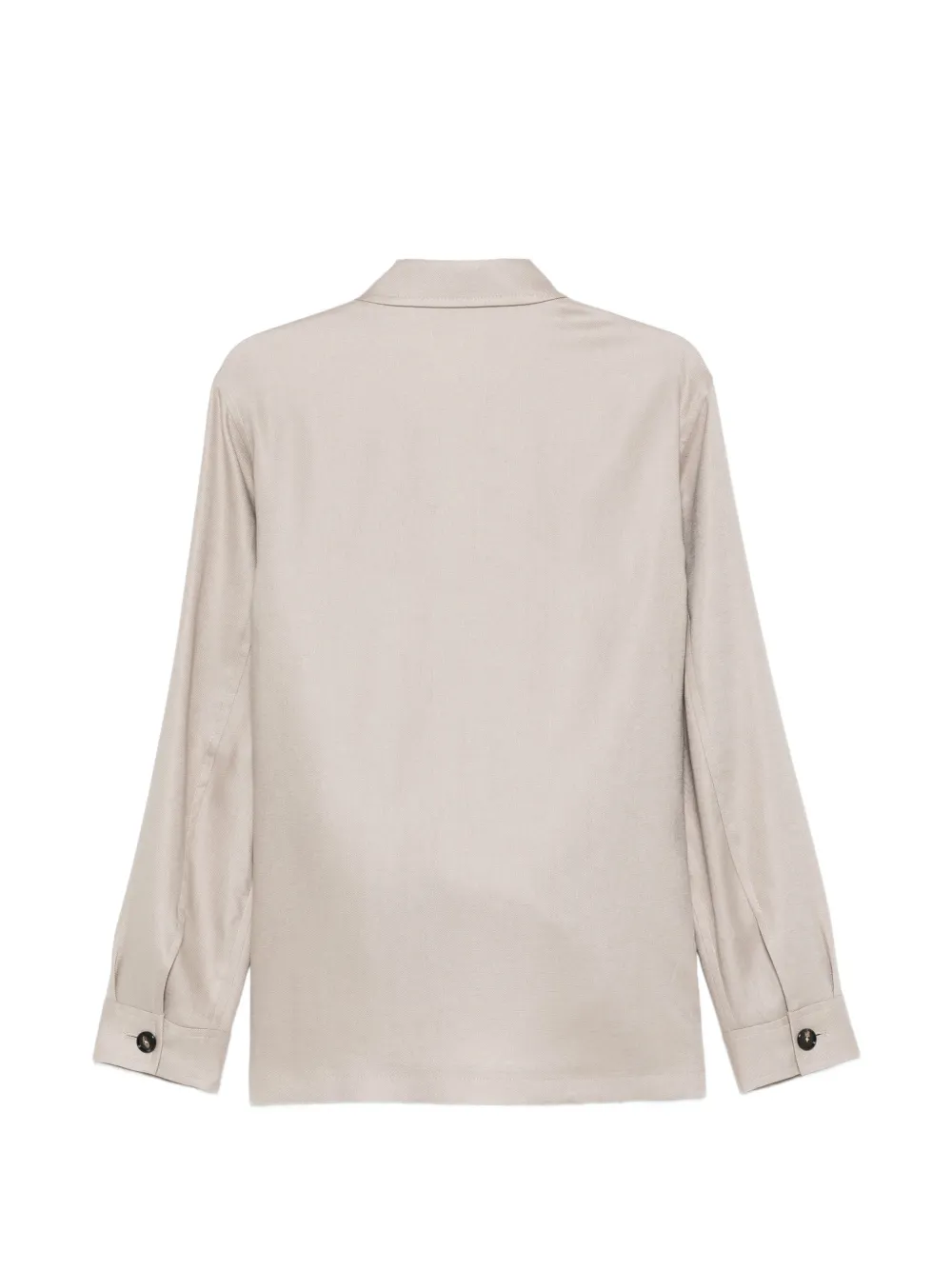 Tagliatore Shirtjack met zak met knopen Beige
