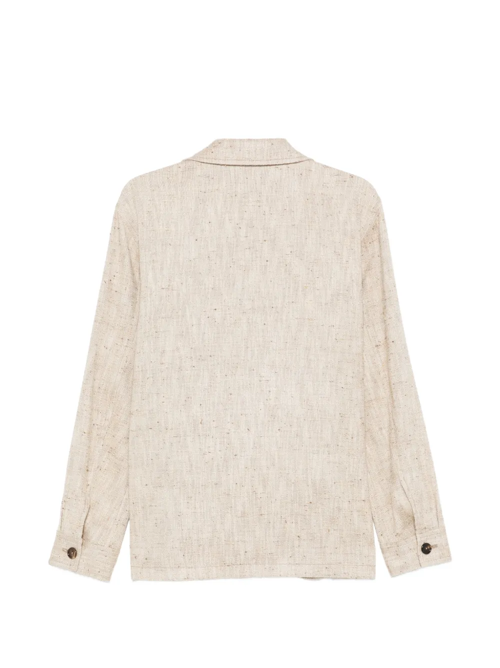 Tagliatore Overhemd met zak met knoop Beige