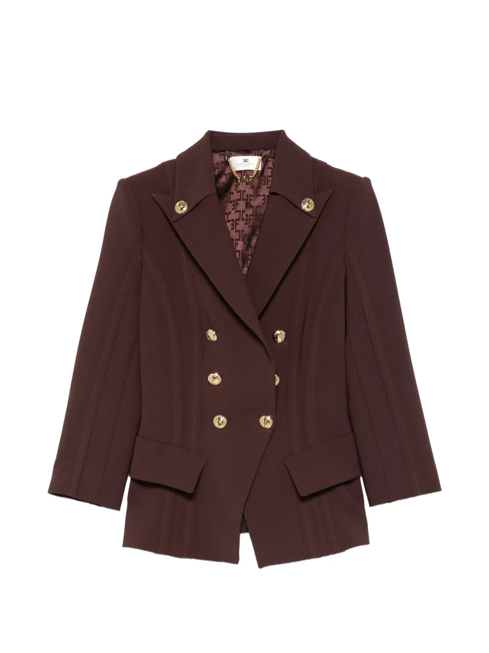 Elisabetta Franchi double-breasted blazer - Brown