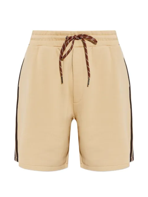 Moncler drawstring-detail striped cotton shorts