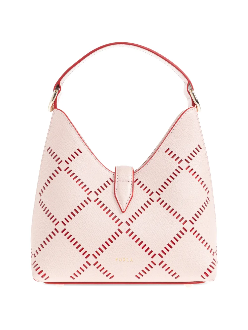  Furla Goccia Patterned Tote Bag - Pink 