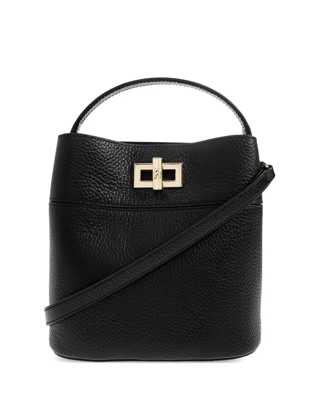Furla Amelia top-handle leather mini bag - Nero