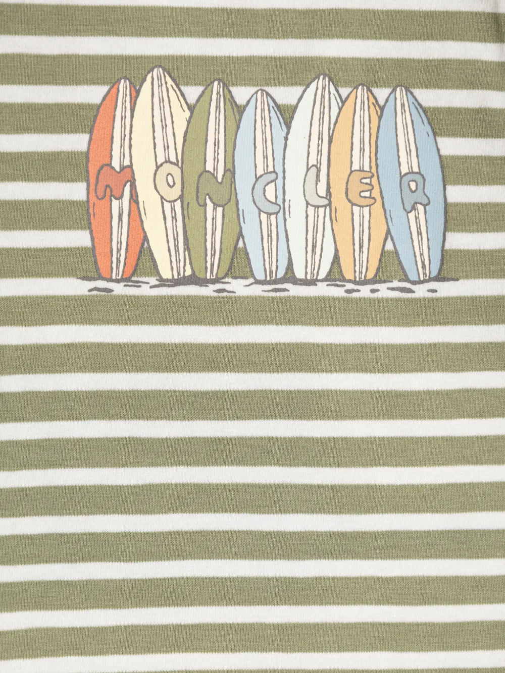 Striped Graphic-Print Cotton T-Shirt