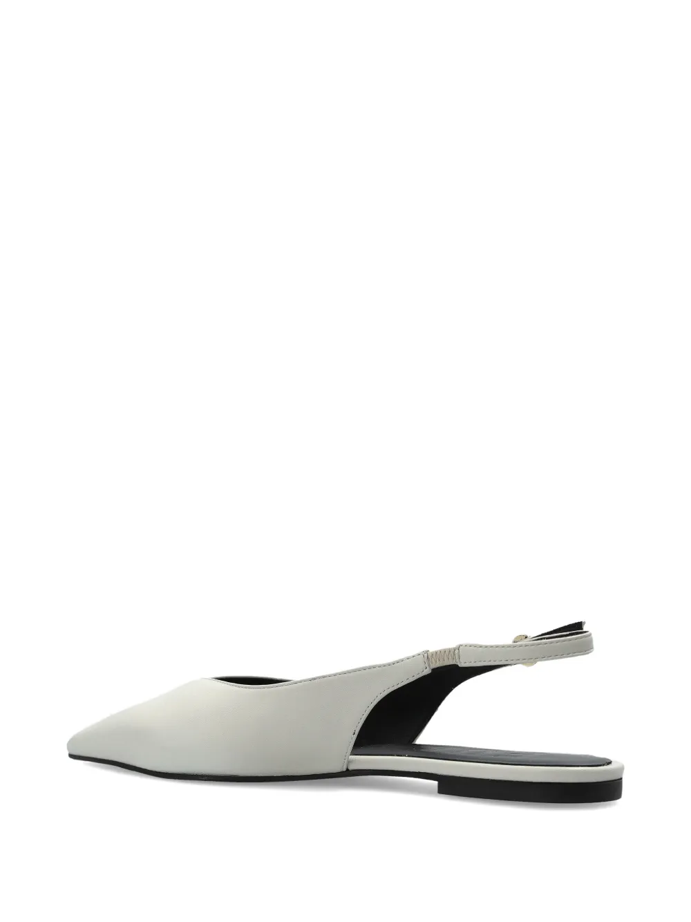 Furla Sfera leren pumps met puntige neus Grijs