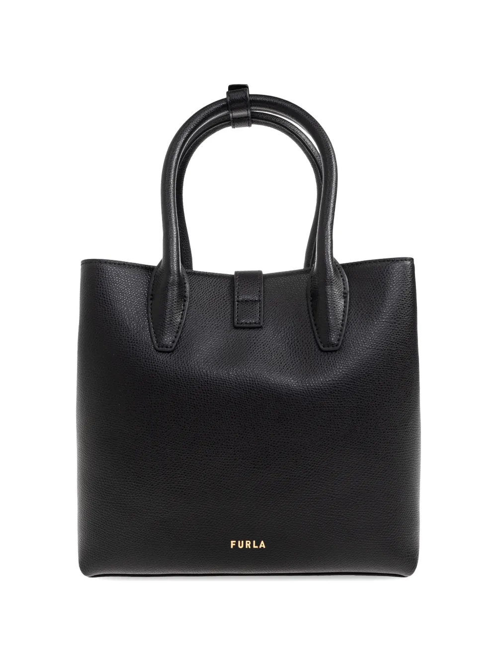 Furla Kleine Goccia shopper met hangslot en handvat Zwart