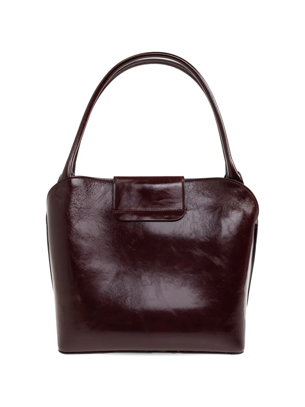  Versace Vivian Leather Shoulder Bag - Brown 