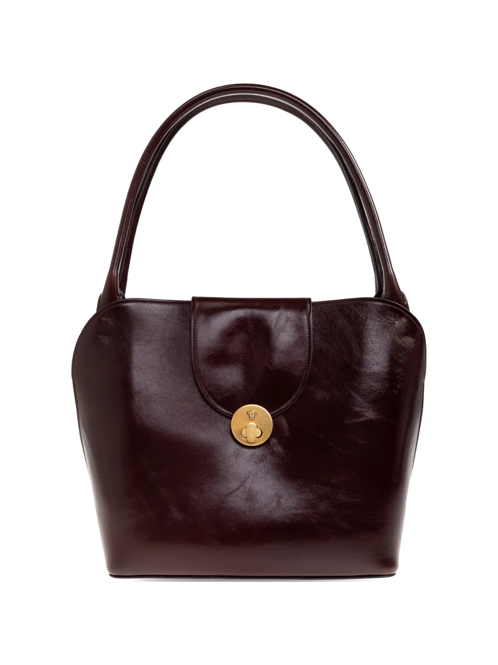 Versace Vivian leather shoulder bag - Marrone