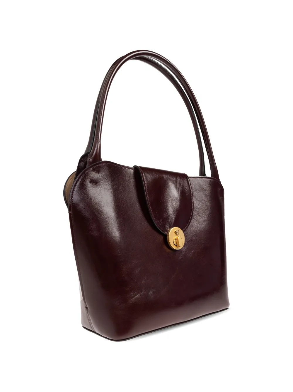Versace Vivian leren schoudertas Bruin