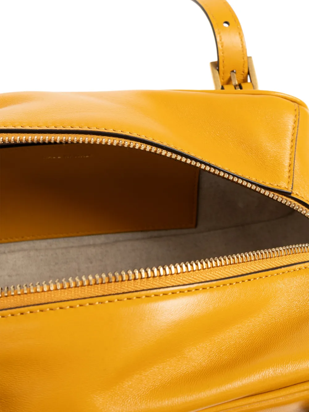 Versace Emblème nappa bowlingtas Geel