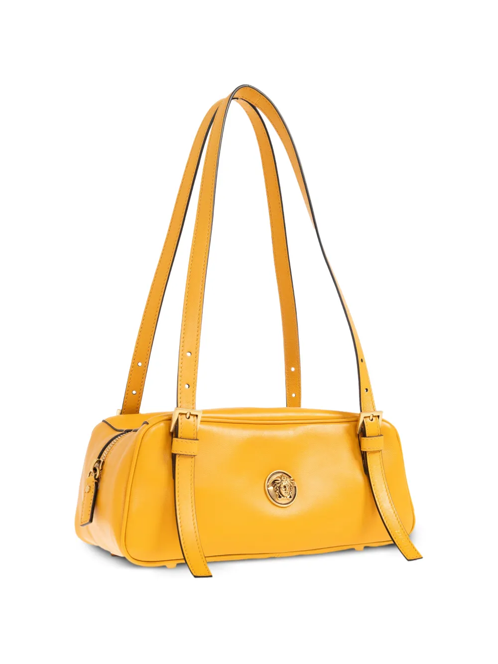 Versace Emblème nappa bowlingtas Geel