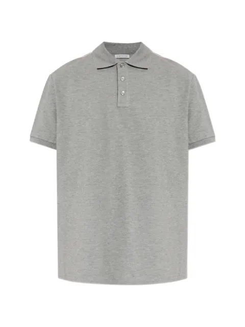 Moncler playera tipo polo con rayas en los hombros