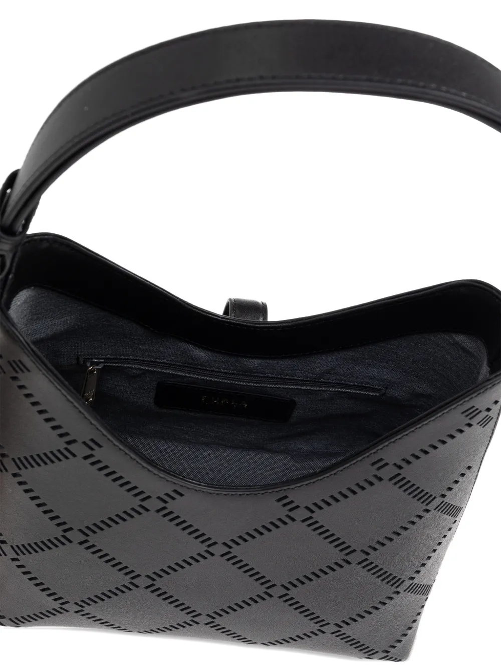 Furla Goccia goudkleurige shopper met hangslot Zwart