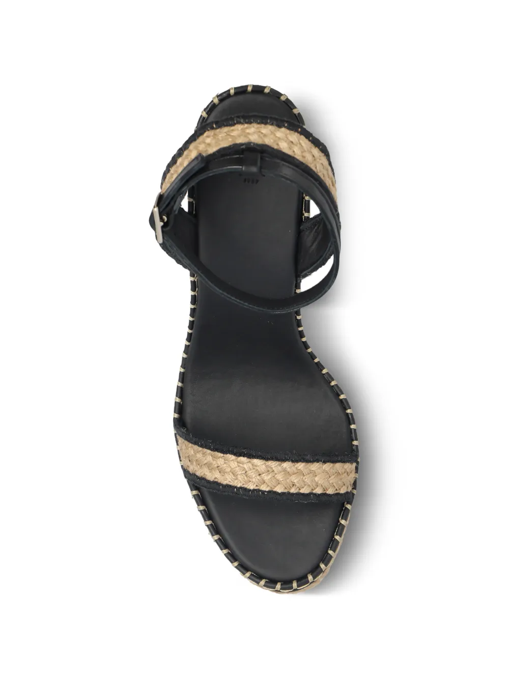 Castañer Gestreepte espadrilles met sleehak Beige