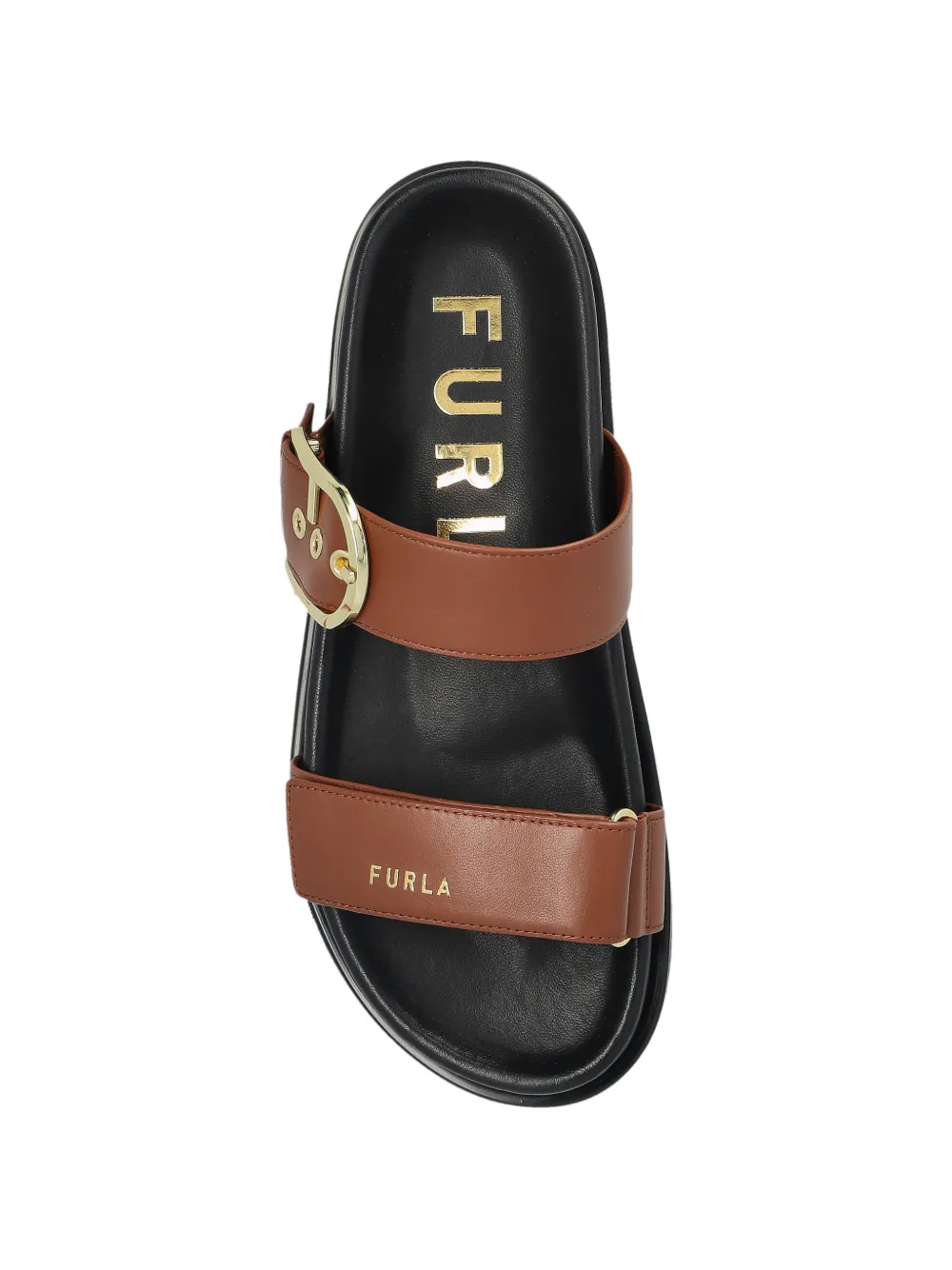 Furla Solea sandalen met gespbandje Bruin