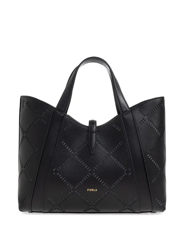 Furla Goccia レーザーカット ハンドバッグ S | ブラック | FARFETCH JP