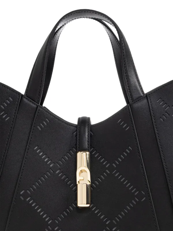 Furla Goccia レーザーカット ハンドバッグ S | ブラック | FARFETCH JP