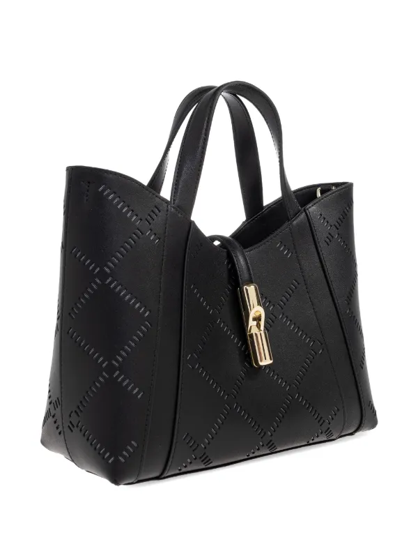Furla Goccia レーザーカット ハンドバッグ S | ブラック | FARFETCH JP