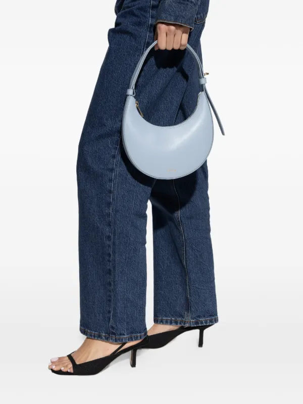 Furla Delizia Crescent Zip Mini Tote Bag | Blue | FARFETCH