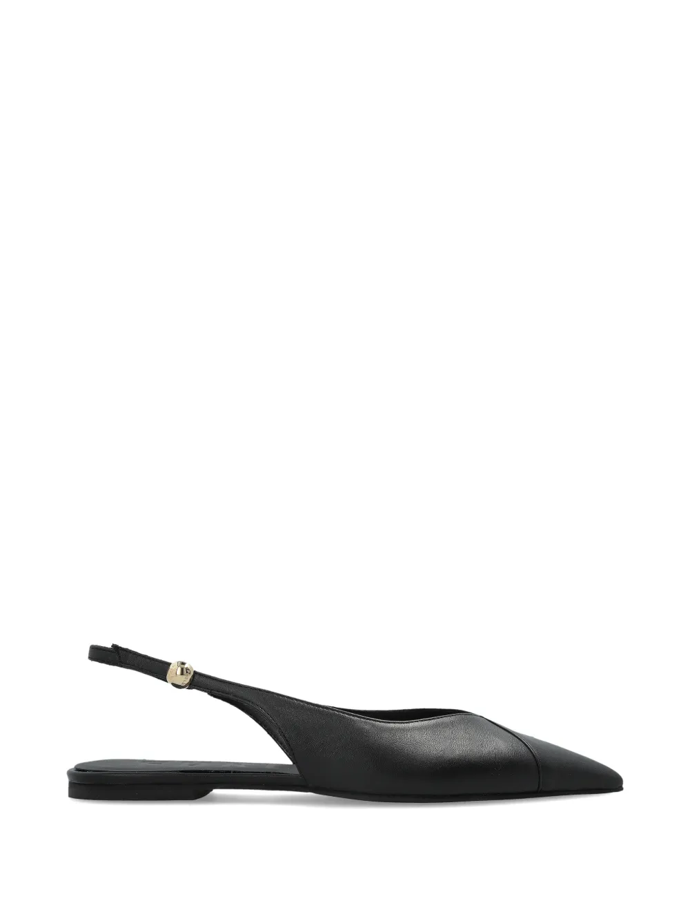 Furla Sfera slingback pointed-toe leather pumps - Nero