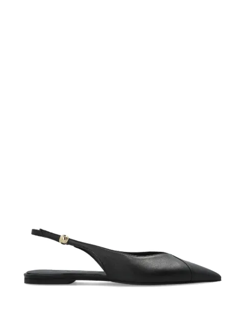 Furla Sfera slingback pointed-toe leather pumps 