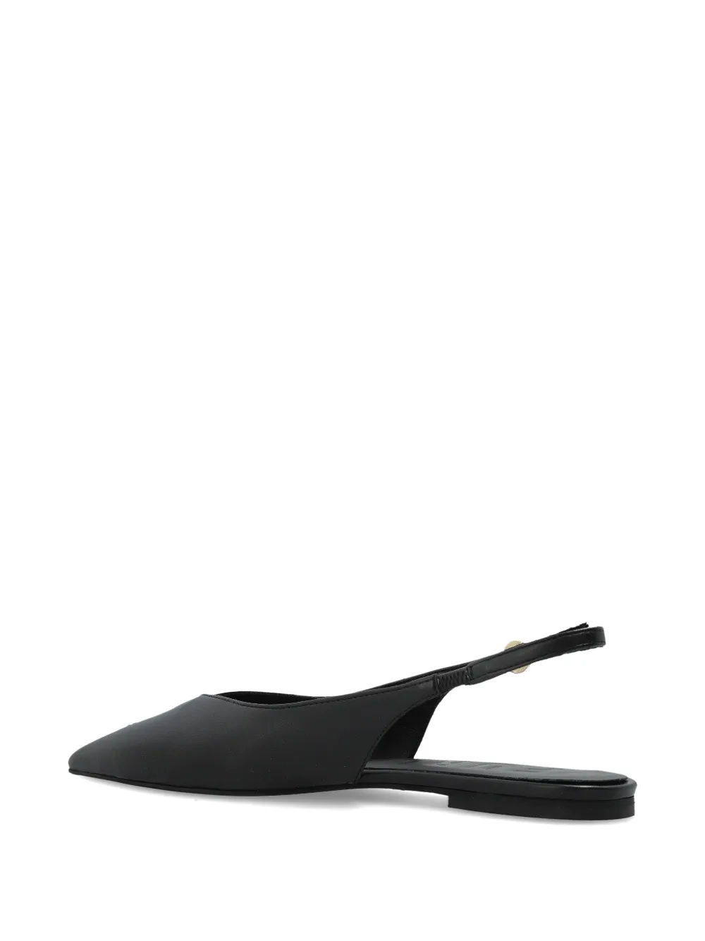 Furla Sfera leren slingback pumps met puntige neus Zwart