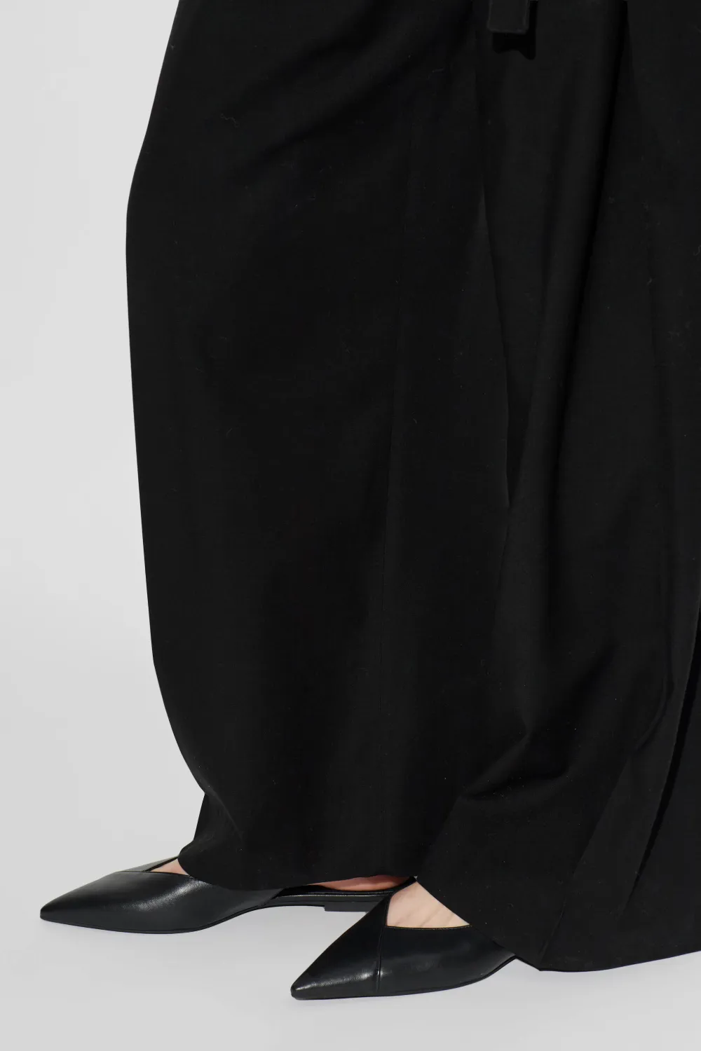 Furla Sfera leren slingback pumps met puntige neus Zwart