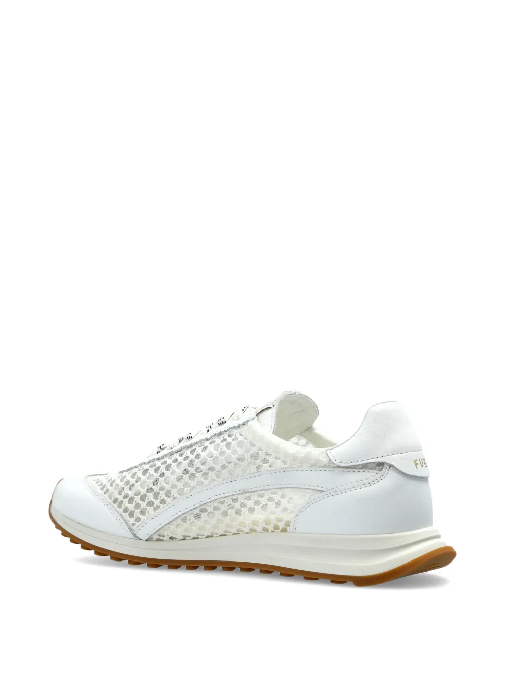 Furla lace-up leather sneakers Wit