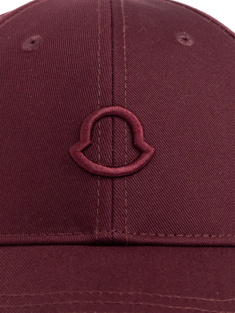  Moncler Logo Baseball Cap - Red 