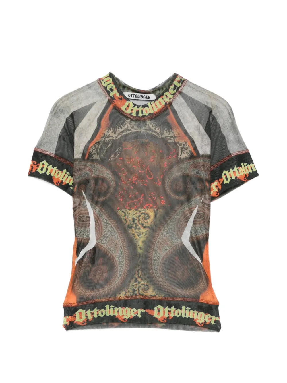 Ottolinger paisley-print T-shirt - Grigio