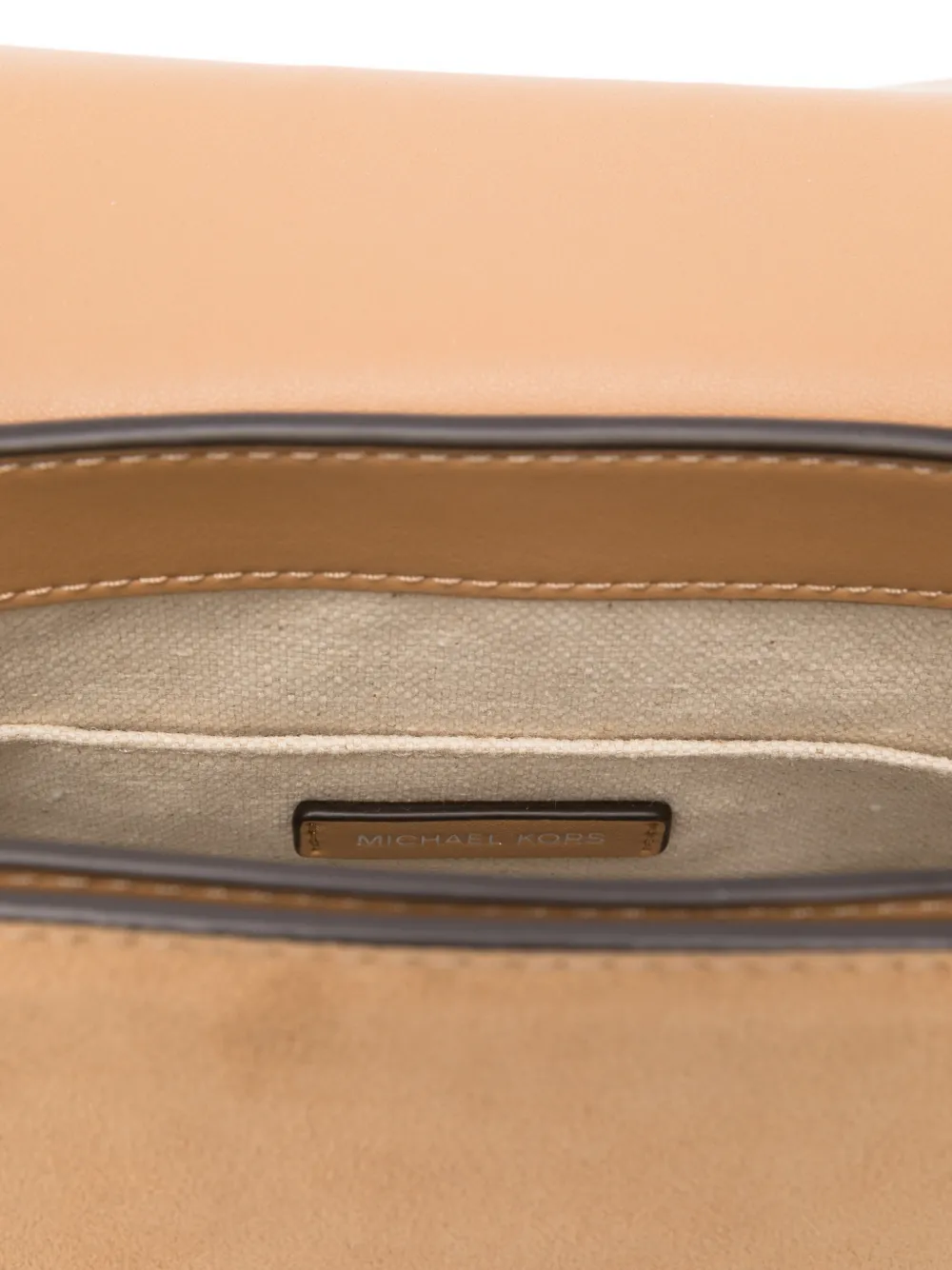 Michael Kors Josie suède crossbodytas met logo Beige