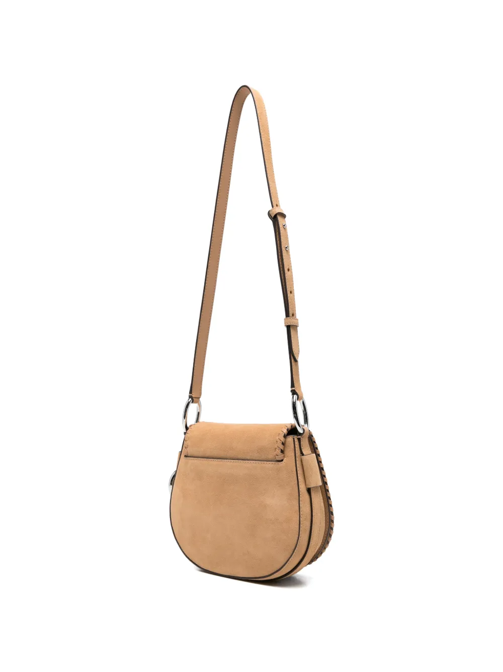 Michael Kors Josie suède crossbodytas met logo Beige