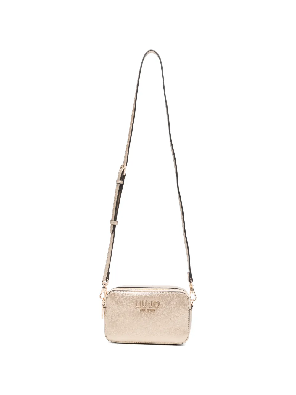 LIU JO Borsa a spalla con placca logo - Oro