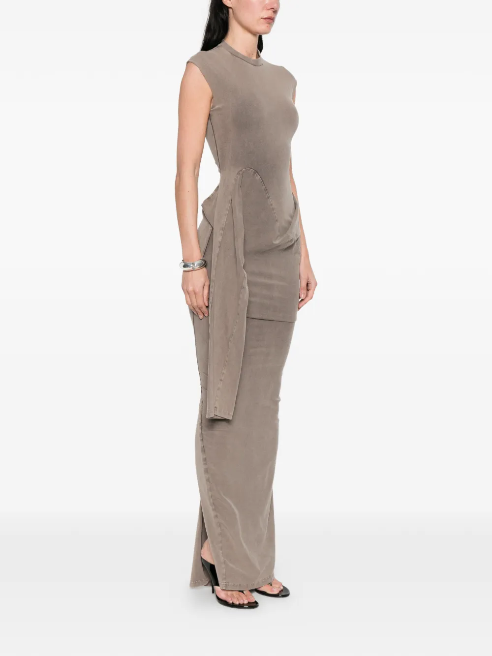  Ottolinger Draped Tie Maxi Dress - Grey 