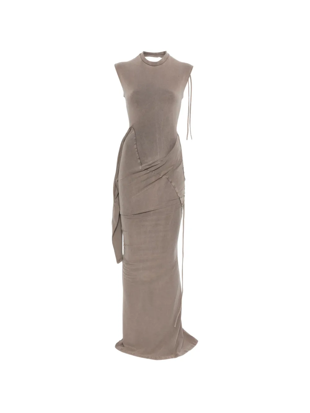 Ottolinger draped tie maxi dress - Grigio