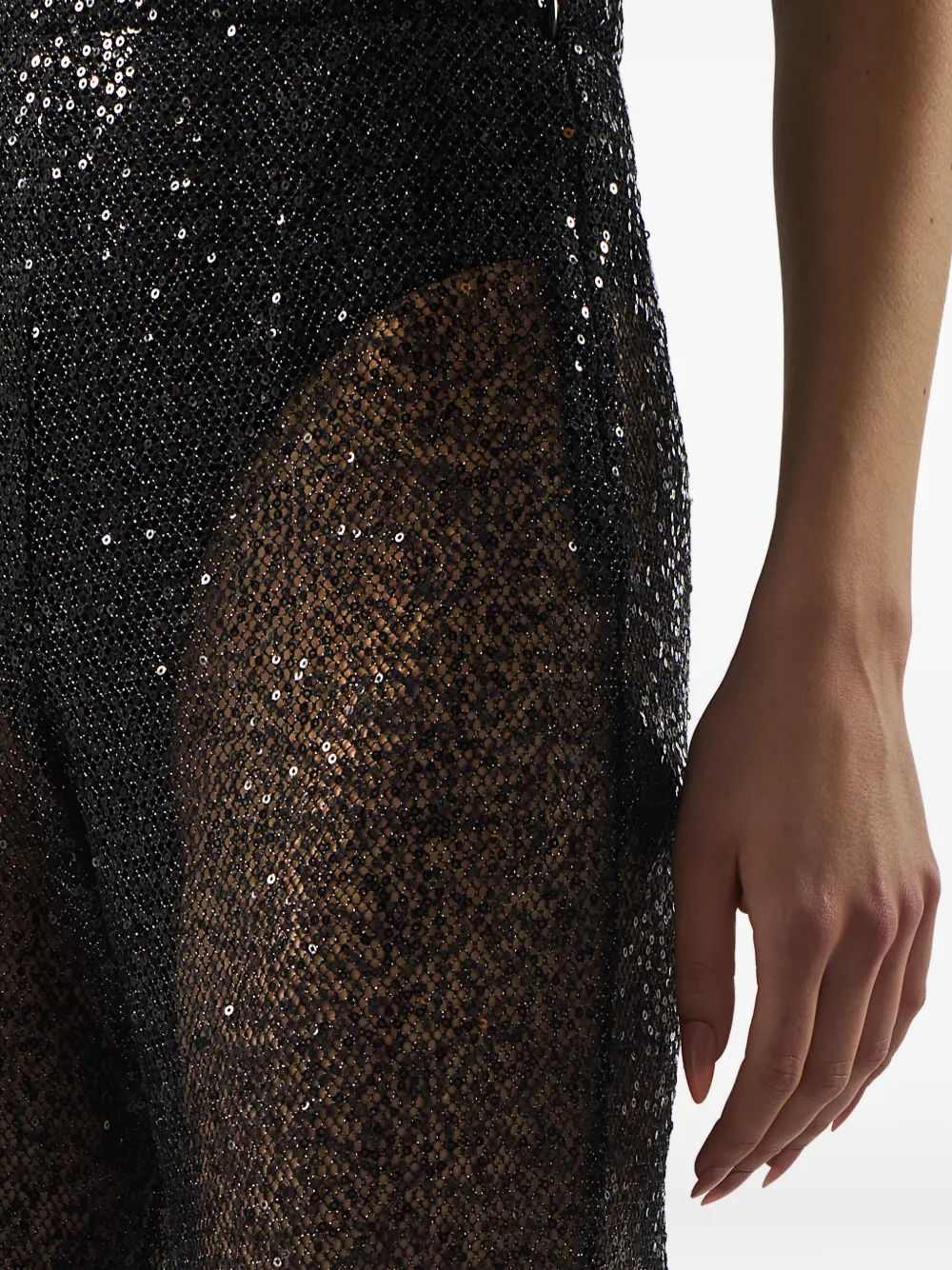 Taller Marmo Marlene broek met pailletten Zwart