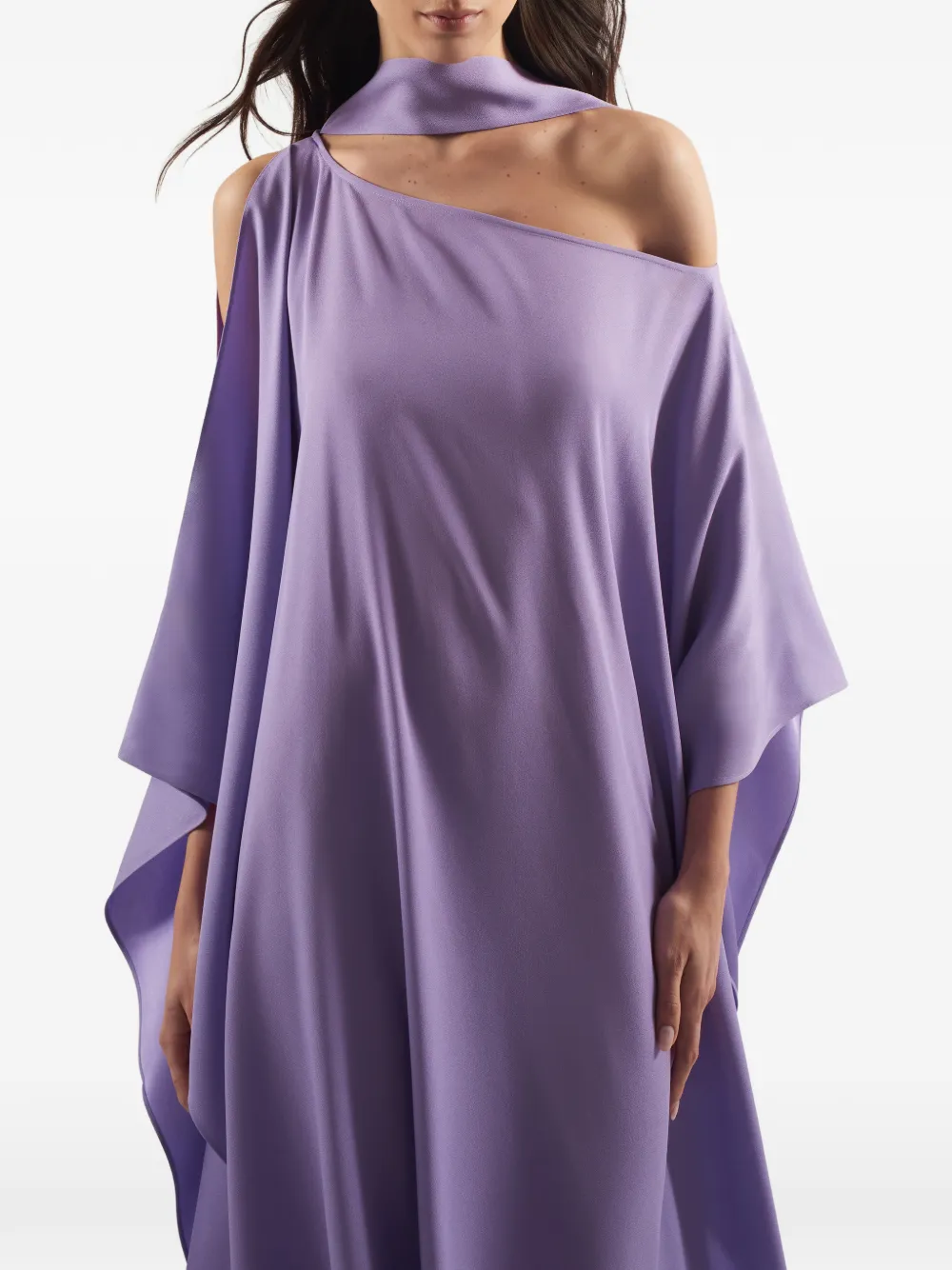 Taller Marmo Barths asymmetrische maxi-jurk Paars