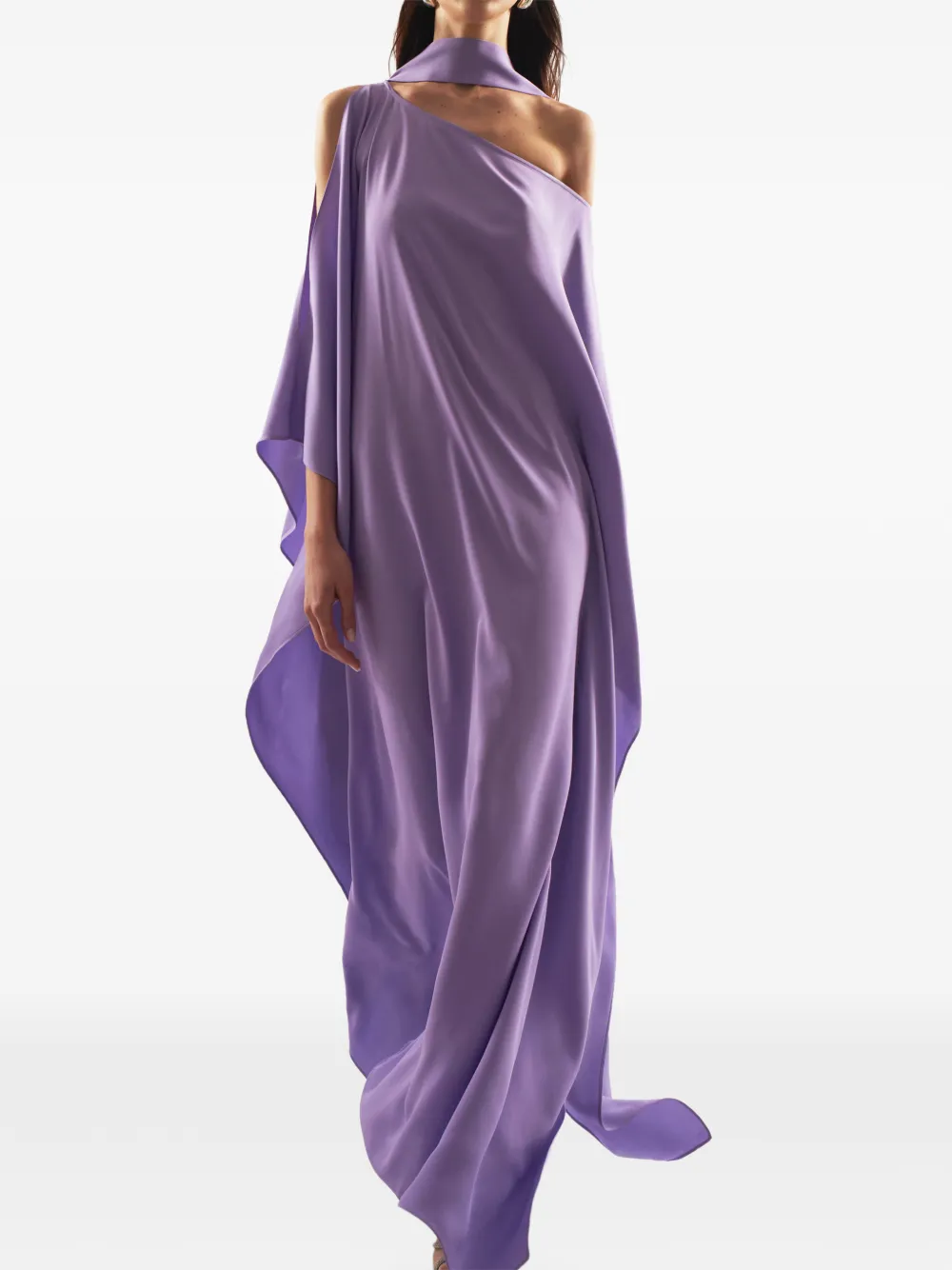 Taller Marmo Barths asymmetrische maxi-jurk Paars