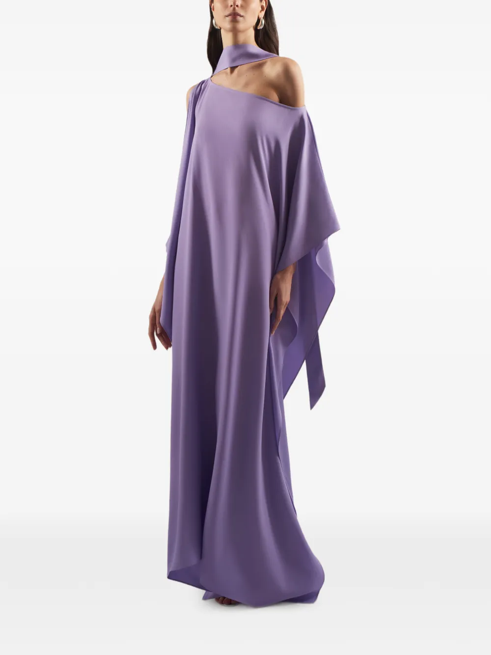 Taller Marmo Barths asymmetrische maxi-jurk Paars