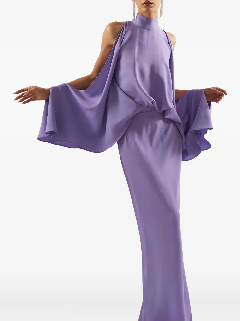 Bacall High Neck Dress