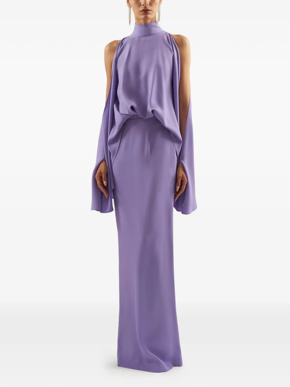 Bacall High Neck Dress