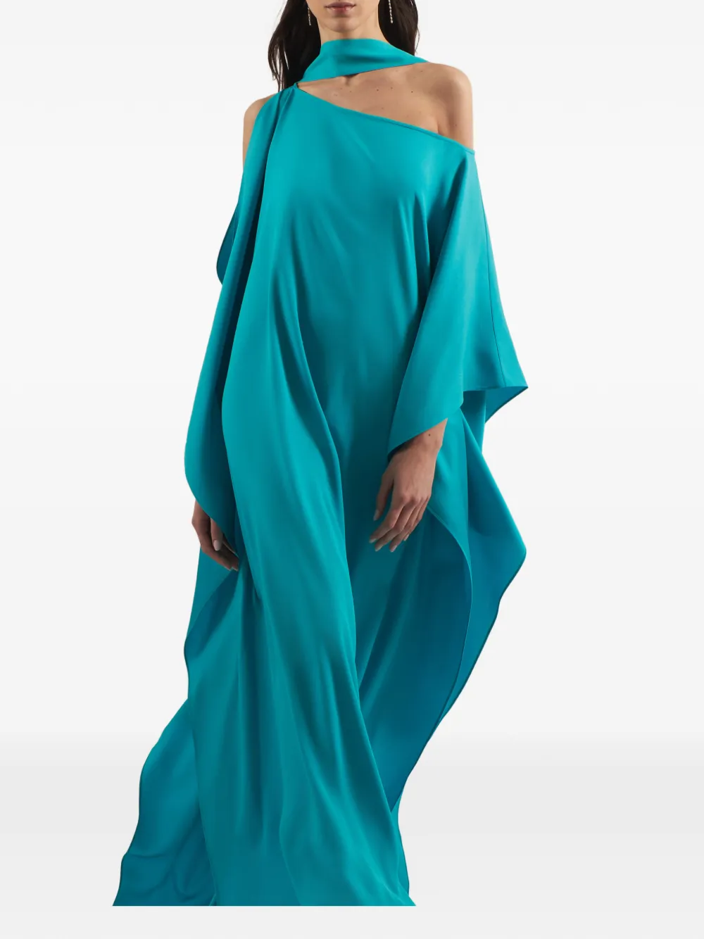 Taller Marmo Barths off-shoulder maxi-jurk Blauw