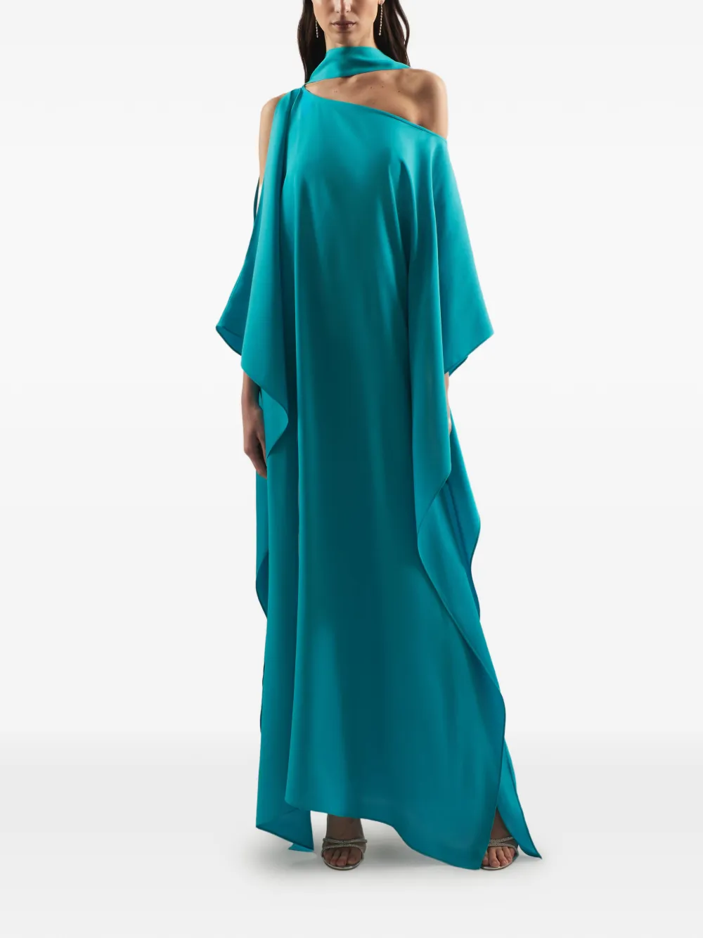 Taller Marmo Barths off-shoulder maxi-jurk Blauw