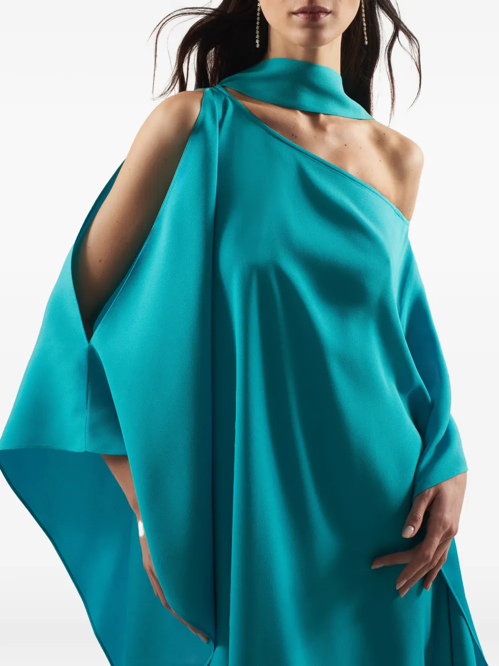 Taller Marmo Barths off-shoulder maxi-jurk Blauw