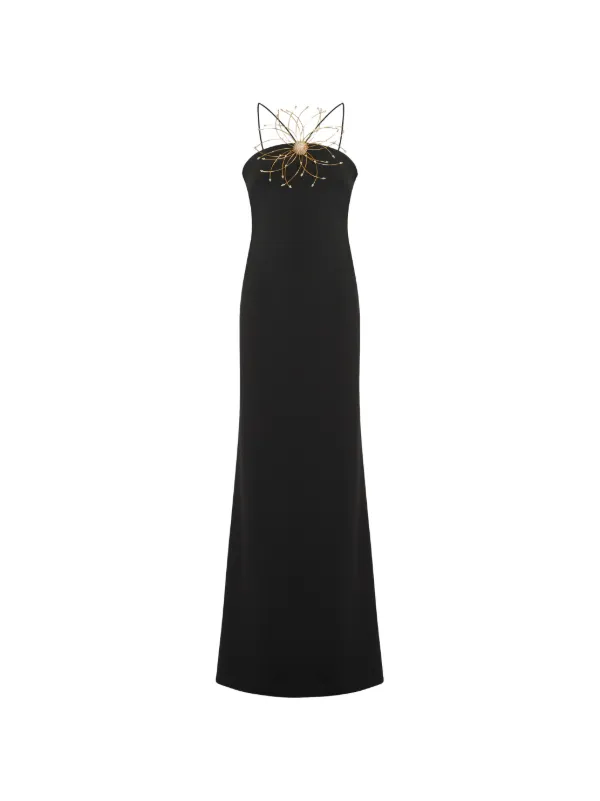 jacqueline maxi dress black La Collection Black 'Jacqueline' Silk Maxi Dress