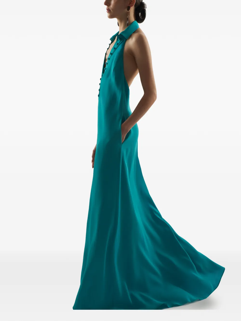Taller Marmo Barbara maxi-dress Blauw