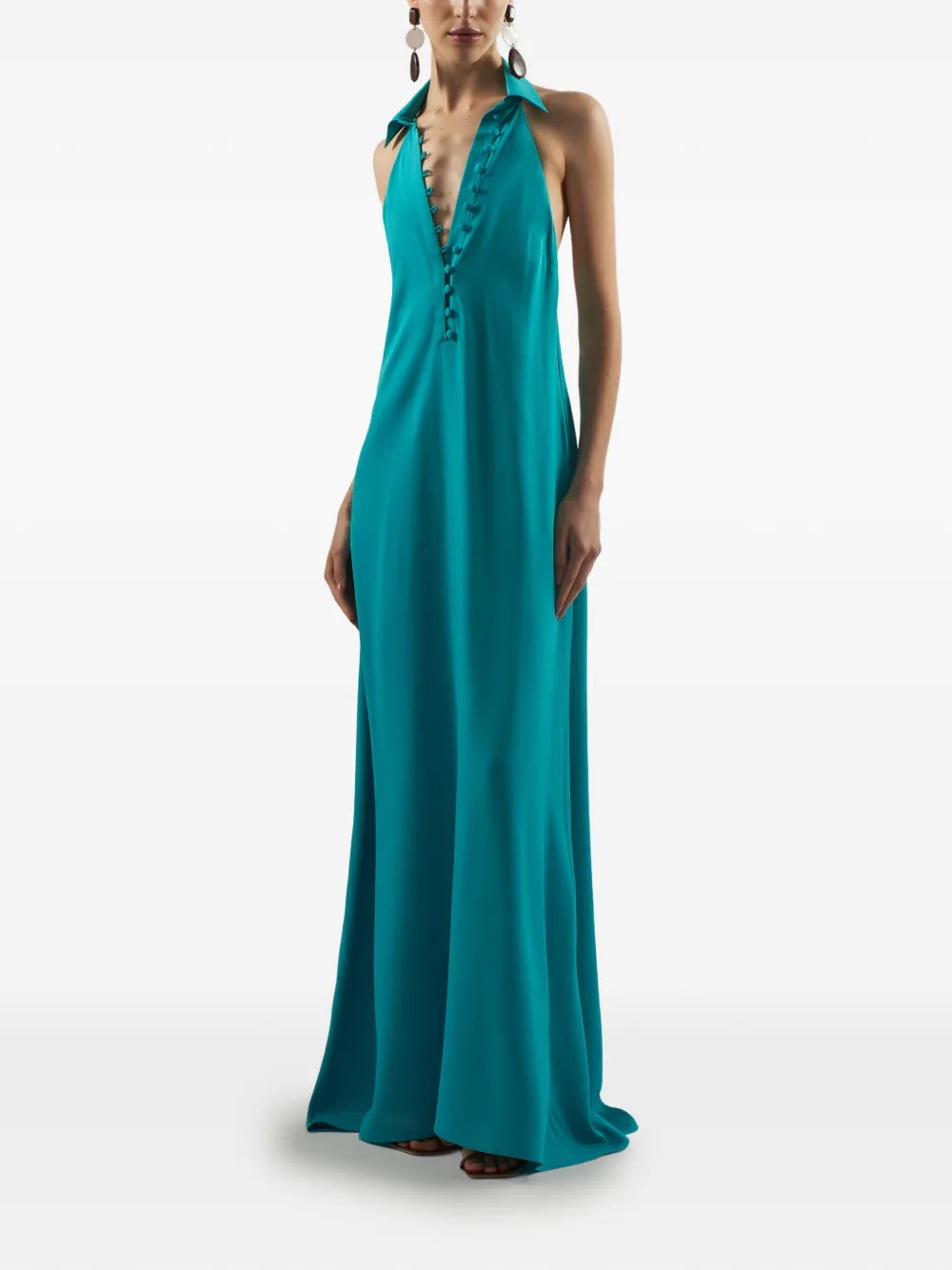 Taller Marmo Barbara maxi-dress Blauw