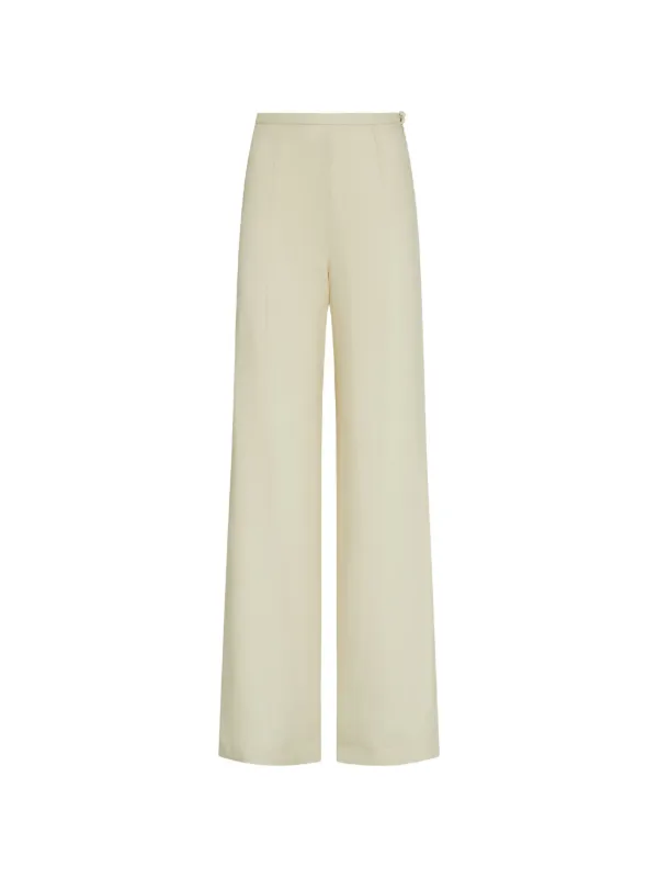 Taller Marmo Marlene Wide-leg Trousers in White