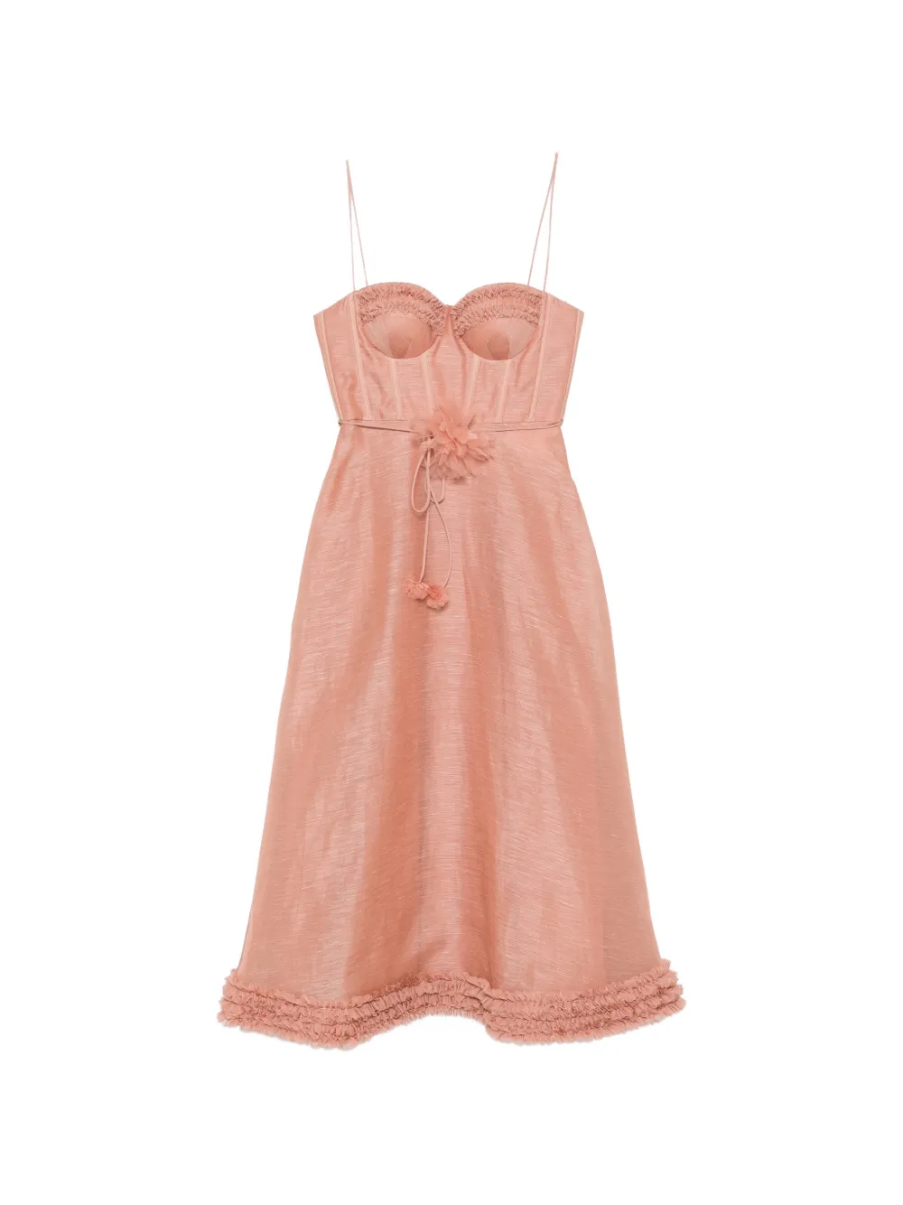 ZIMMERMANN Luna ruffled dress - Rosa