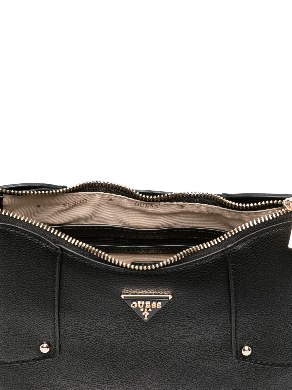 GUESS USA Schoudertas met logoplakkaat Zwart