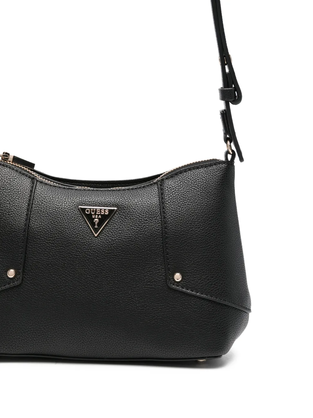 GUESS USA Schoudertas met logoplakkaat Zwart